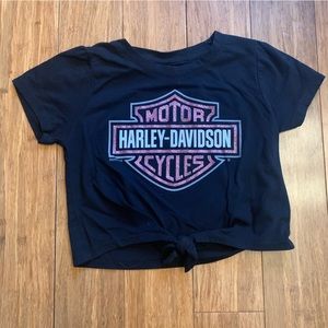 Harley-Davidson Children’s Crop Tie T-Shirt